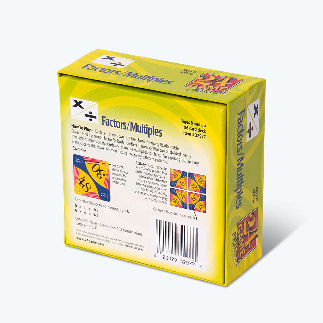 Factors / Multiples (Ages 8+), 96-Card Deck