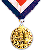 24® Game Logo "Gold" Medal