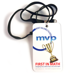 First In Math MVP Badge & Lanyard