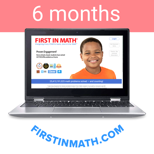 First In Math INDIVIDUAL Subscription (6mo)
